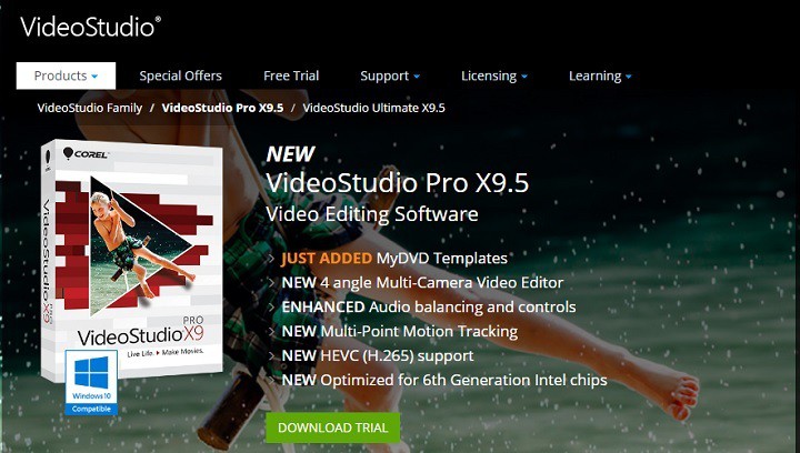 Download Template Corel Video Studio X9